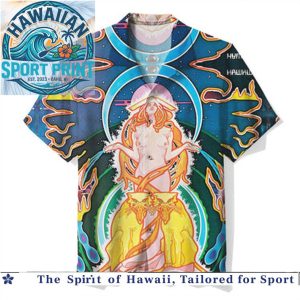 Psychedelic Cosmic Goddess Ritual Artistic Tropical Hawaiian Shirt