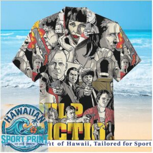 Pulp Fiction Movie Characters Action Retro Hawaiian Shirt