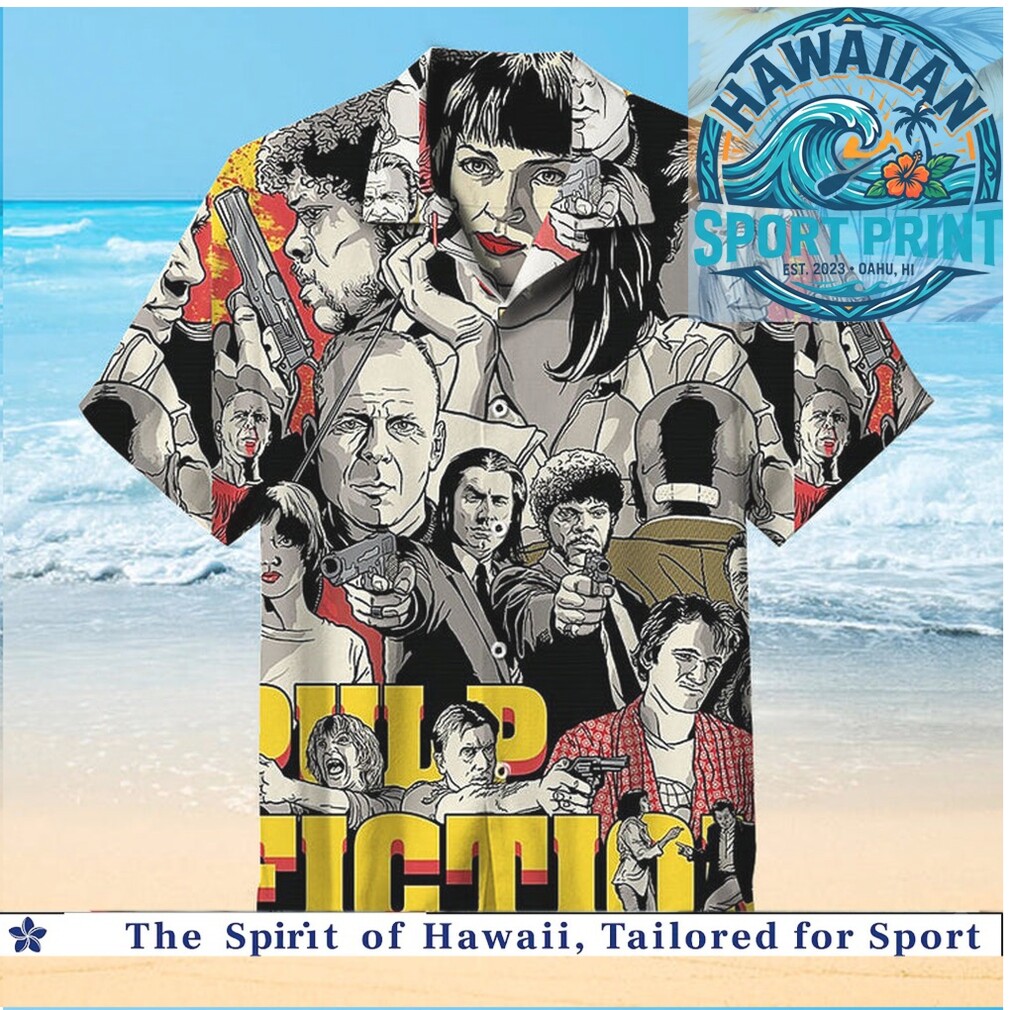Pulp Fiction Movie Characters Action Retro Hawaiian Shirt Pulp Fiction Movie Characters Action Retro Hawaiian Shirt