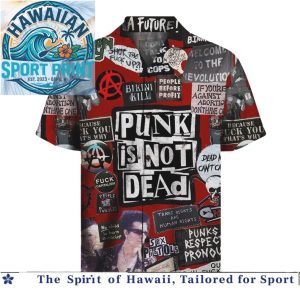 Punk Rock Is Not Dead Protest Style Tropical Hawaiian Shirt
