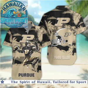Purdue Boilermakers College Football Team Sports Hawaiian Shirt