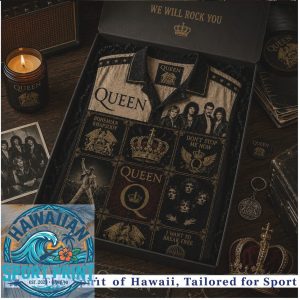 Queen Band Classic Rock Vintage Music Tribute Hawaiian Shirt