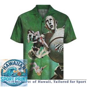 Queen Robot News Of The World Classic Rock Hawaiian Shirt
