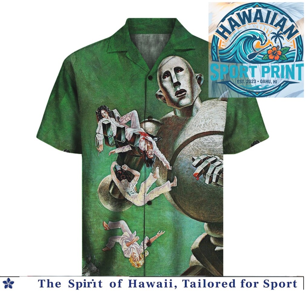Queen Robot News Of The World Classic Rock Hawaiian Shirt Queen Robot News Of The World Classic Rock Hawaiian Shirt