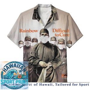 Rainbow Rock Band Rising Album Artwork Classic Music Hawaiian Shirt