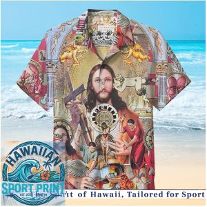 Renaissance Jesus Religious Art Classic Painting Hawaiian Shirt