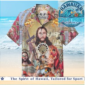 Renaissance Jesus Religious Art Classic Painting Hawaiian Shirt