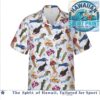 Cute Pink Plant Creatures Fantasy Nature Hawaiian Shirt Cute Pink Plant Creatures Fantasy Nature Hawaiian Shirt