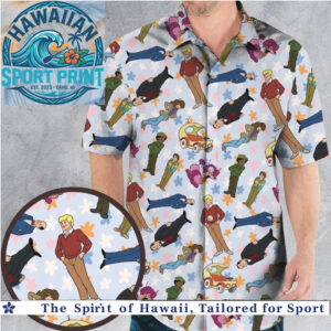 Retro Cartoon Mystery Gang Classic Vintage Hawaiian Shirt