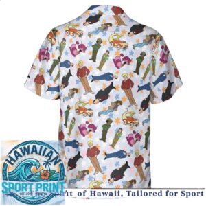 Retro Cartoon Mystery Gang Classic Vintage Hawaiian Shirt