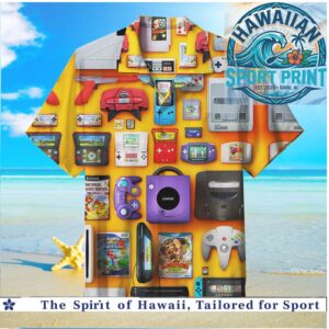 Retro Gaming Consoles Video Game Nostalgia Hawaiian Shirt