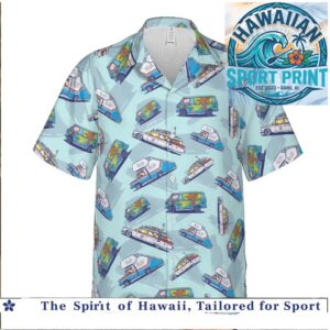 Retro Mystery Machine Van Cartoon Tropical Hawaiian Shirt