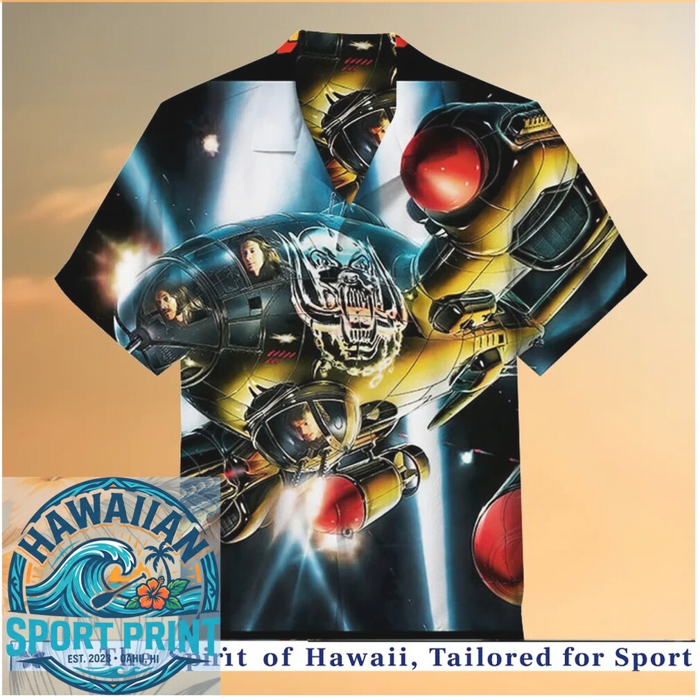 Retro Sci Fi Space Combat Adventure Graphic Hawaiian Shirt Retro Sci Fi Space Combat Adventure Graphic Hawaiian Shirt