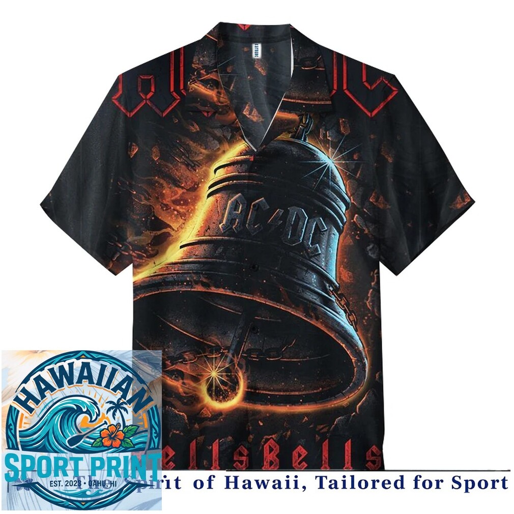 AC DC Hells Bells Heavy Metal Rock Retro Hawaiian Shirt AC DC Hells Bells Heavy Metal Rock Retro Hawaiian Shirt