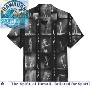 Rock Band Concert Live Photography Film Strip Hawaiian Shirt