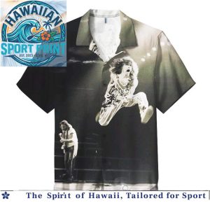 Rock Music Guitarist Concert Performance Vintage Art Hawaiian Shirt