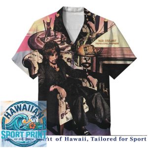 Rod Stewart Classic Rock Singer Atlantic Crossing Album Hawaiian Shirt