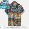 Rolling Stones Classic Rock Band Tropical Guitar Beach Aloha Shirt Rolling Stones Classic Rock Band Tropical Guitar Beach Aloha Shirt