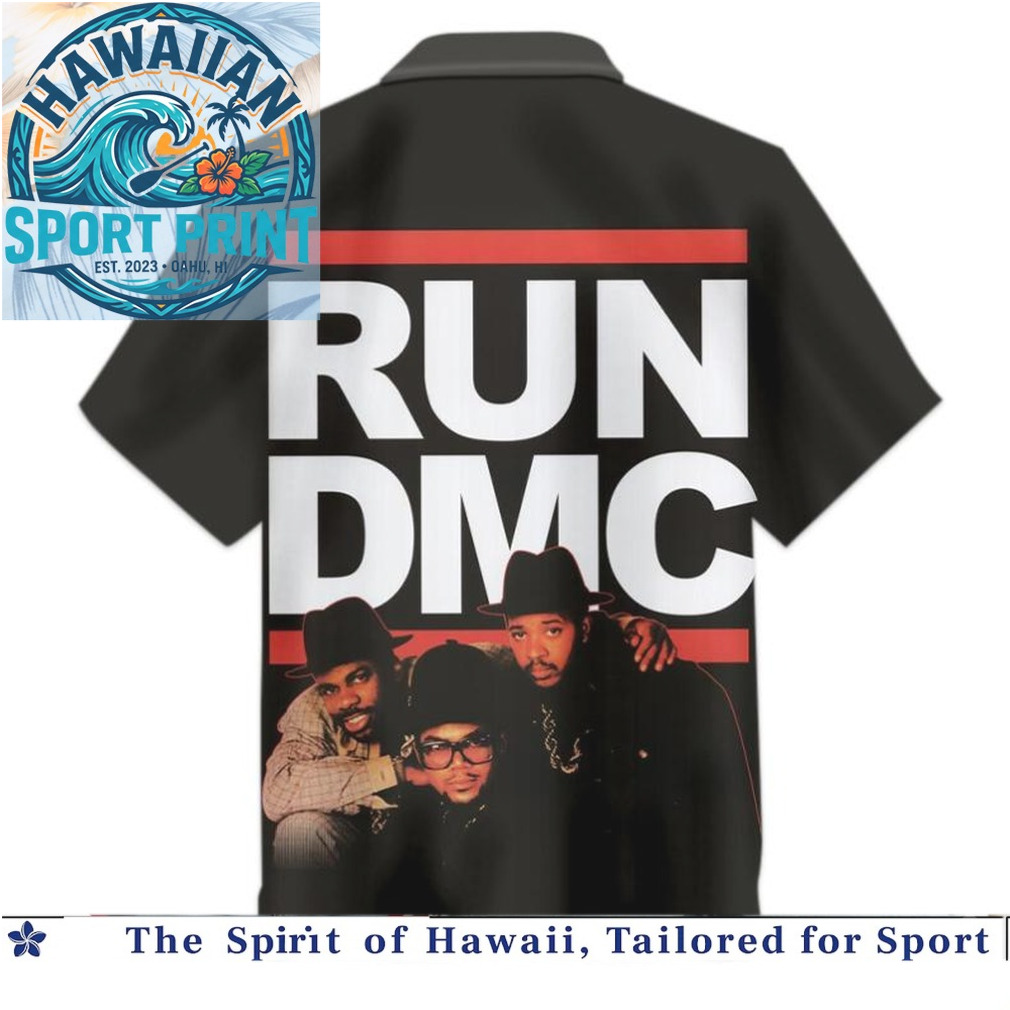 Run DMC Hip Hop Group Vintage Graffiti Retro Hawaiian Shirt Run DMC Hip Hop Group Vintage Graffiti Retro Hawaiian Shirt