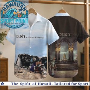 Rush A Farewell To Kings Rock Band Vintage Summer Hawaiian Shirt