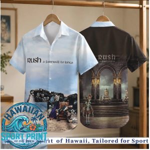 Rush A Farewell To Kings Rock Band Vintage Summer Hawaiian Shirt