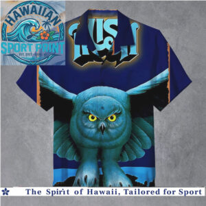 Rush Band Blue Owl Flying Rock Music Hawaiian Shirt