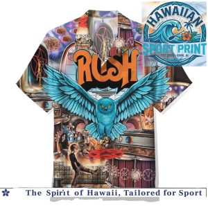 Rush Progressive Rock Band Owl Symbolism Hawaiian Shirt