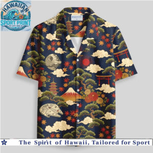 Samurai Temple Mount Fuji Star Wars Japanese Hawaiian Shirt