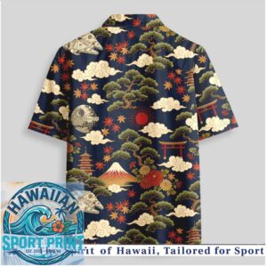 Samurai Temple Mount Fuji Star Wars Japanese Hawaiian Shirt