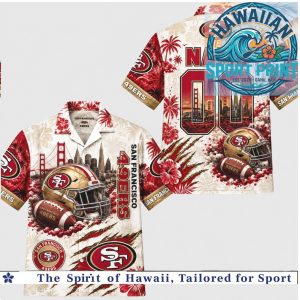 San Francisco 49ers Football Hawaiian Shirt Beach Aloha Button Down Shirt