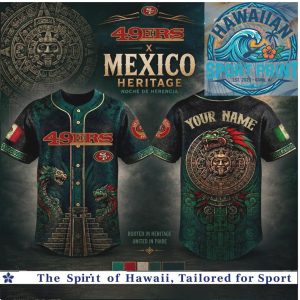 San Francisco 49ers Mexico Heritage Aztec Dragon Baseball Jersey