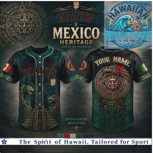 San Francisco Giants Mexico Heritage Custom Baseball Jersey