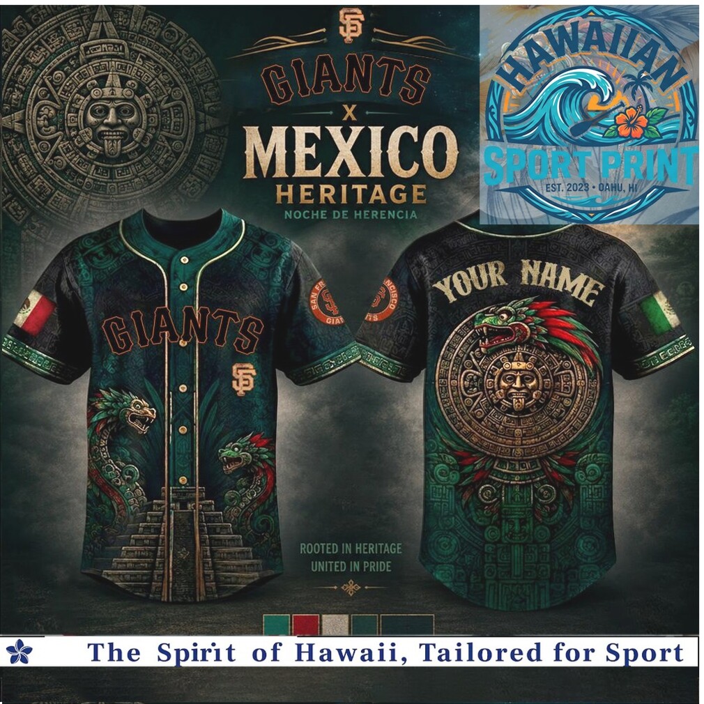 San Francisco Giants Mexico Heritage Custom Baseball Jersey San Francisco Giants Mexico Heritage Custom Baseball Jersey