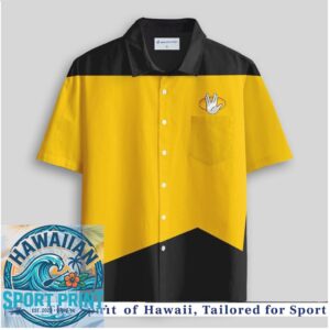 Sci Fi Captain Gold Command Uniform Cosplay Tropical Hawaiian Shirt