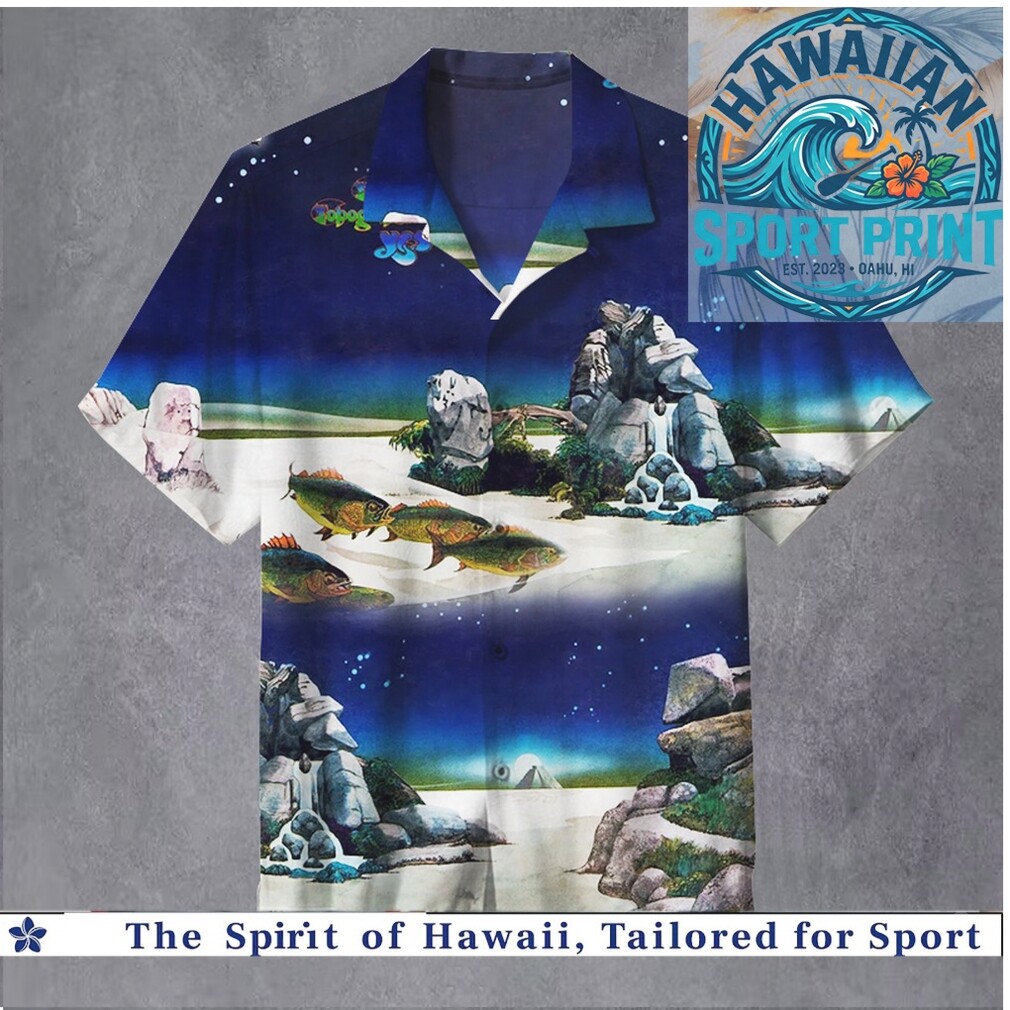 Sci Fi Mountain Landscape Retro Night Sky Fantasy Hawaiian Shirt Sci Fi Mountain Landscape Retro Night Sky Fantasy Hawaiian Shirt
