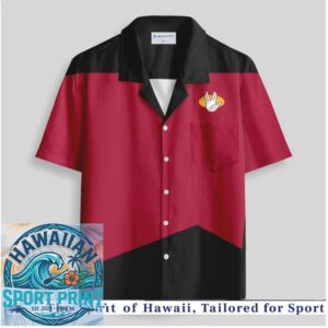 Sci Fi Security Red Uniform Cosplay Tropical Hawaiian Shirt