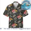 Bugs Bunny Comic Strip Action Retro Blue Hawaiian Shirt Bugs Bunny Comic Strip Action Retro Blue Hawaiian Shirt