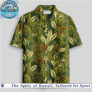 Science Chemistry Lab Equipment Molecular Biology Botanical Hawaiian Shirt