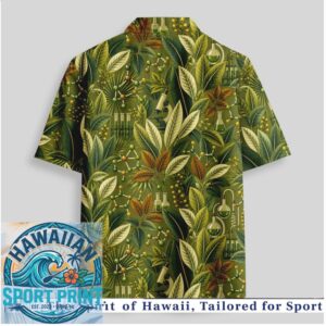 Science Chemistry Lab Equipment Molecular Biology Botanical Hawaiian Shirt