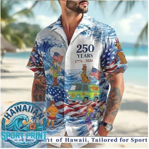 Scooby Doo America 250 Years Patriotic Summer Hawaiian Shirt