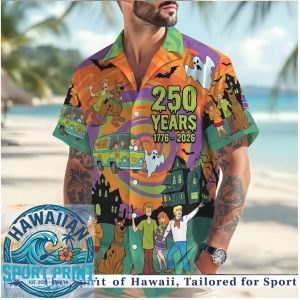 Scooby Doo Mystery Machine 250 Years Halloween Hawaiian Shirt
