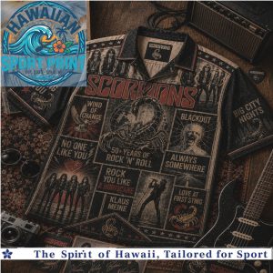Scorpions Rock Band World Tour Vintage Legend Hawaiian Shirt