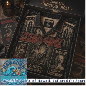 Scorpions Rock Band World Tour Vintage Legend Hawaiian Shirt