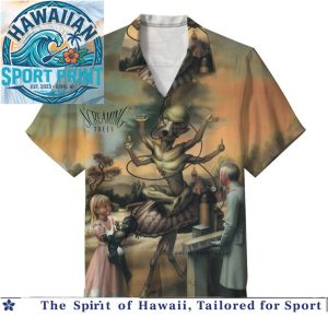 Screaming Trees Band Surreal Vintage Art Aloha Shirt