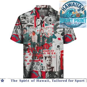 Sex Pistols Anarchy Punk Rock British Band Hawaiian Shirt
