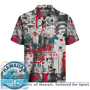 Sex Pistols Anarchy Punk Rock British Band Hawaiian Shirt