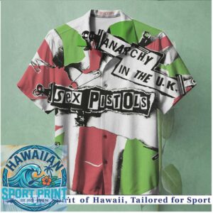 Sex Pistols Anarchy in the UK Punk Rock Band Hawaiian Shirt