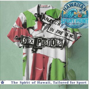 Sex Pistols Anarchy in the UK Punk Rock Band Hawaiian Shirt