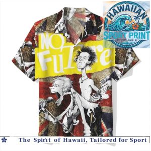 Sex Pistols No Future Punk Rock Union Jack British Flag Hawaiian Shirt