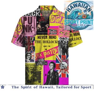 Sex Pistols Punk Rock Band Collage Music Fan Hawaiian Shirt